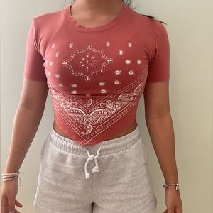 Handkerchief bandanna top